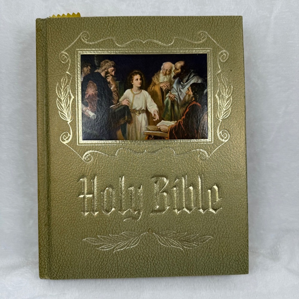 Vintage Heirloom Master Reference Edition Holy Bible KJV‎ Gold Gilt 1974
